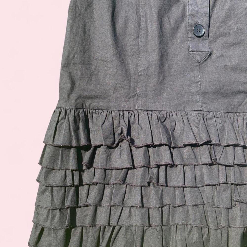2bbe black ruffled utility dress - Picture 4 of 7